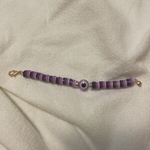 Purple eyeball keychain